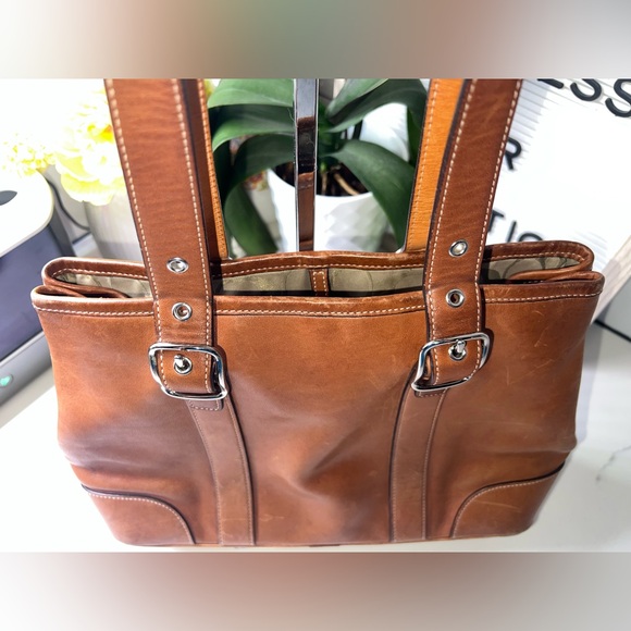 Coach 7588 | Y2K Brown Leather Small Carryall/Tote - Picture 5 of 13